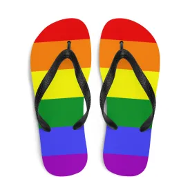 Rainbow Pride Flag Flip-Flops