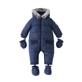 Silver Cross Classic Quilt Pramsuit - Navy