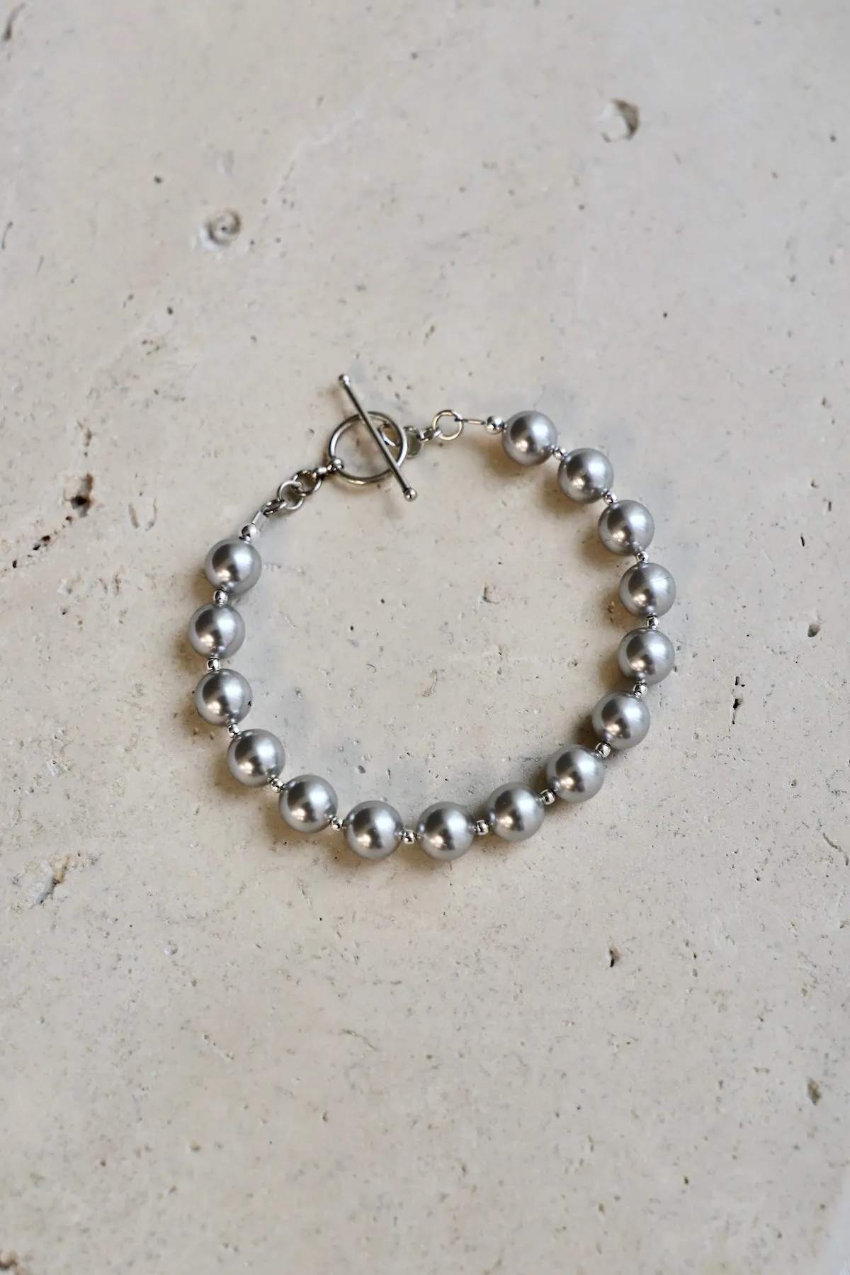 SILVER PEARL BRACELET