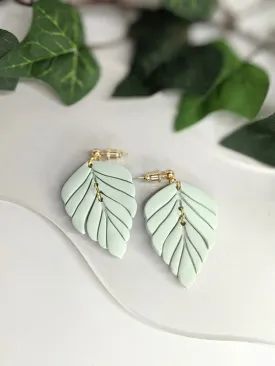 The Philodendron | Dangle Earrings | Earrings | Pendant Earrings | Polymer Clay Earrings | Gift to Her