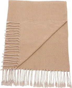 Throw SZ008 Beige Throw Blanket