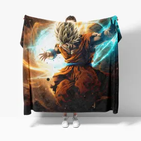 Vegeta Power-Up Custom Sherpa Blankets