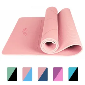 Yoga Mat with Position Line Non Slip Carpet